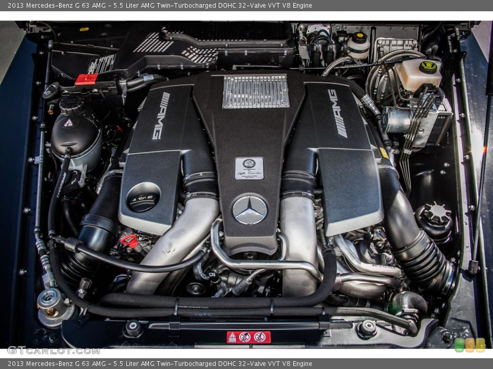 5.5 Liter AMG Twin-Turbocharged DOHC 32-Valve VVT V8 Engine for the 2013 Mercedes-Benz G #83690806