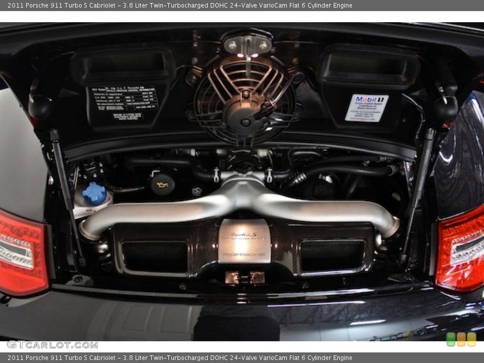 3.8 Liter Twin-Turbocharged DOHC 24-Valve VarioCam Flat 6 Cylinder Engine for the 2011 Porsche 911 #83716211