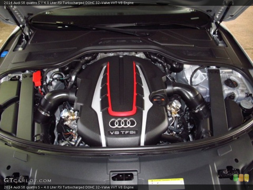 4.0 Liter FSI Turbocharged DOHC 32-Valve VVT V8 Engine for the 2014 Audi S8 #83757332