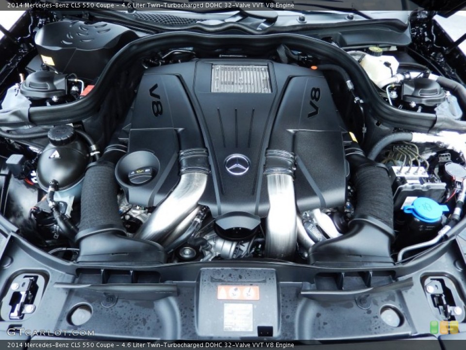 4.6 Liter Twin-Turbocharged DOHC 32-Valve VVT V8 Engine for the 2014 Mercedes-Benz CLS #83781178