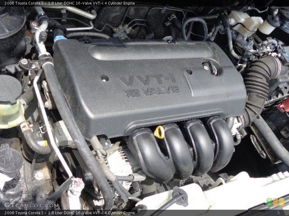 1.8 Liter DOHC 16-Valve VVT-i 4 Cylinder Engine for the 2008 Toyota Corolla #83825755