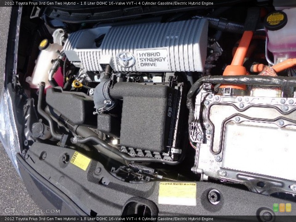 1.8 Liter DOHC 16-Valve VVT-i 4 Cylinder Gasoline/Electric Hybrid Engine for the 2012 Toyota Prius 3rd Gen #83827522