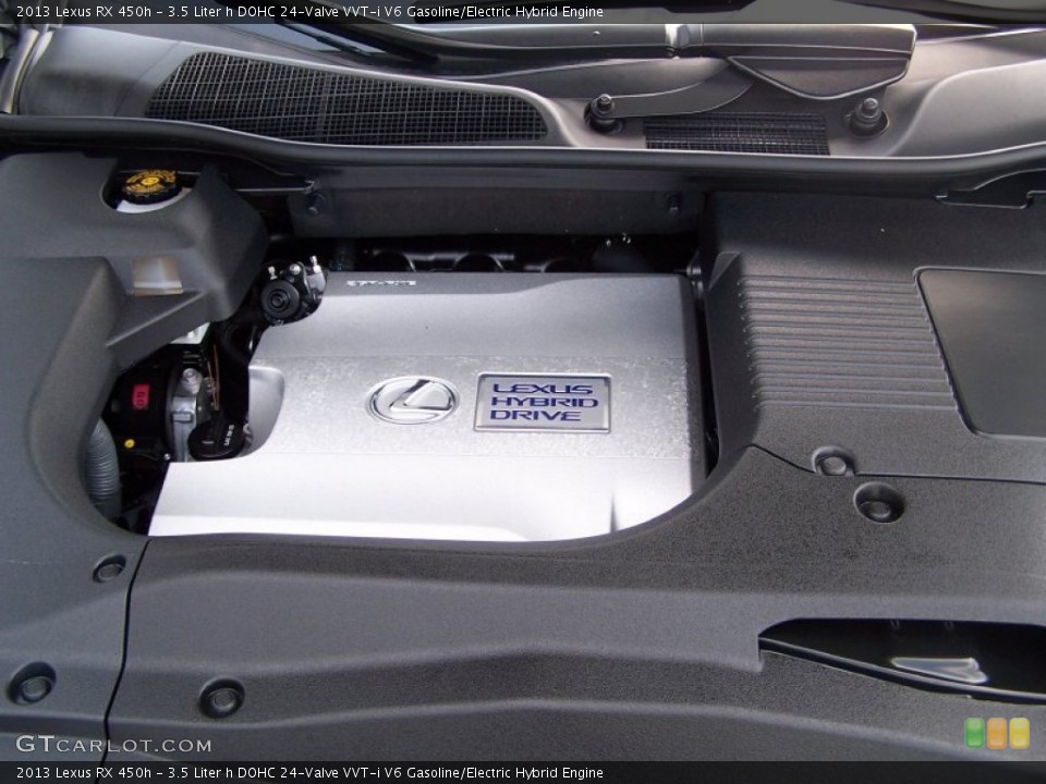 3.5 Liter h DOHC 24-Valve VVT-i V6 Gasoline/Electric Hybrid 2013 Lexus RX Engine