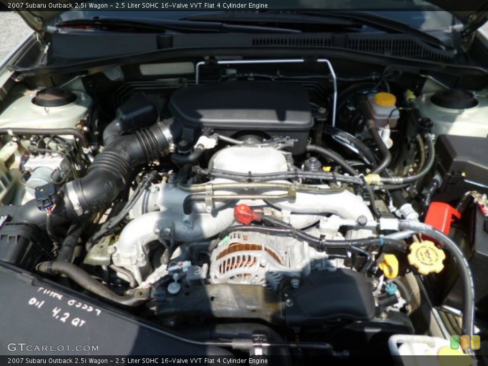 2.5 Liter SOHC 16-Valve VVT Flat 4 Cylinder Engine for the 2007 Subaru Outback #83834601