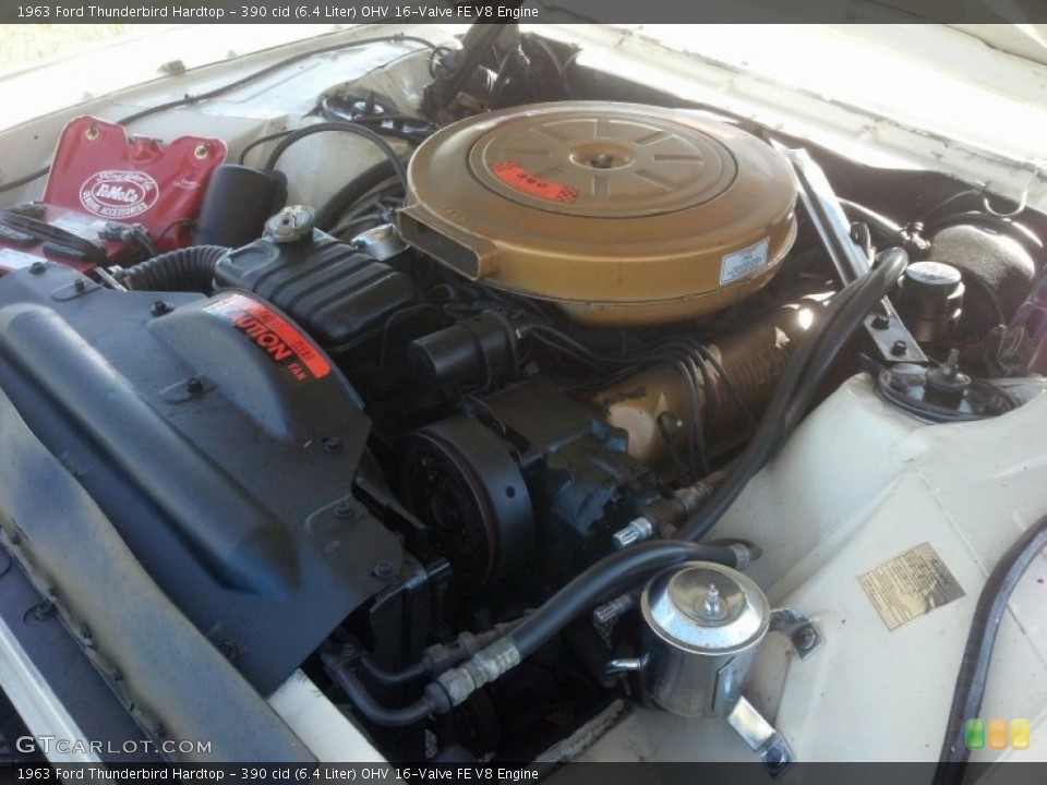 390 cid (6.4 Liter) OHV 16-Valve FE V8 Engine for the 1963 Ford Thunderbird #83861481