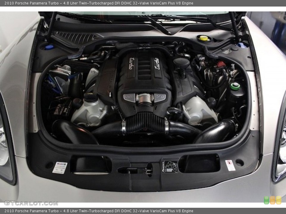 4.8 Liter Twin-Turbocharged DFI DOHC 32-Valve VarioCam Plus V8 Engine for the 2010 Porsche Panamera #83863182