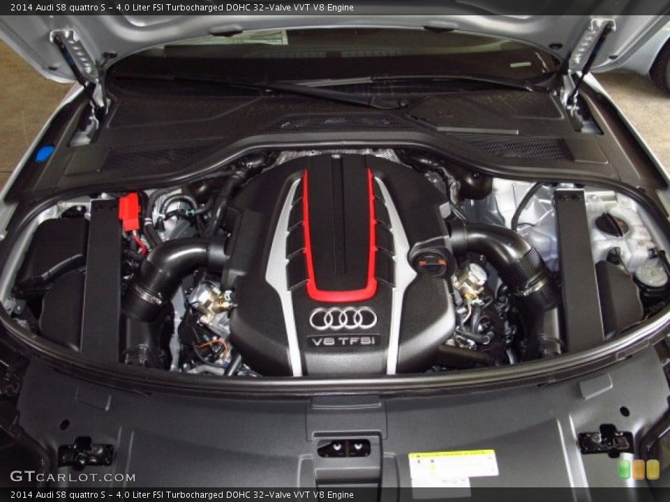 4.0 Liter FSI Turbocharged DOHC 32-Valve VVT V8 Engine for the 2014 Audi S8 #83877075