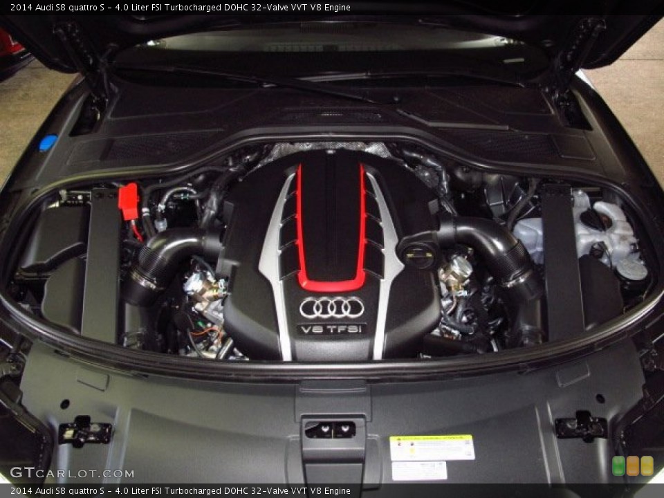 4.0 Liter FSI Turbocharged DOHC 32-Valve VVT V8 Engine for the 2014 Audi S8 #83877561