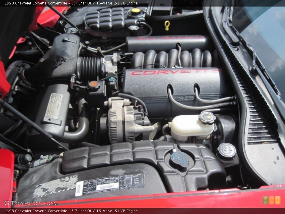 5.7 Liter OHV 16-Valve LS1 V8 Engine for the 1998 Chevrolet Corvette #83889397