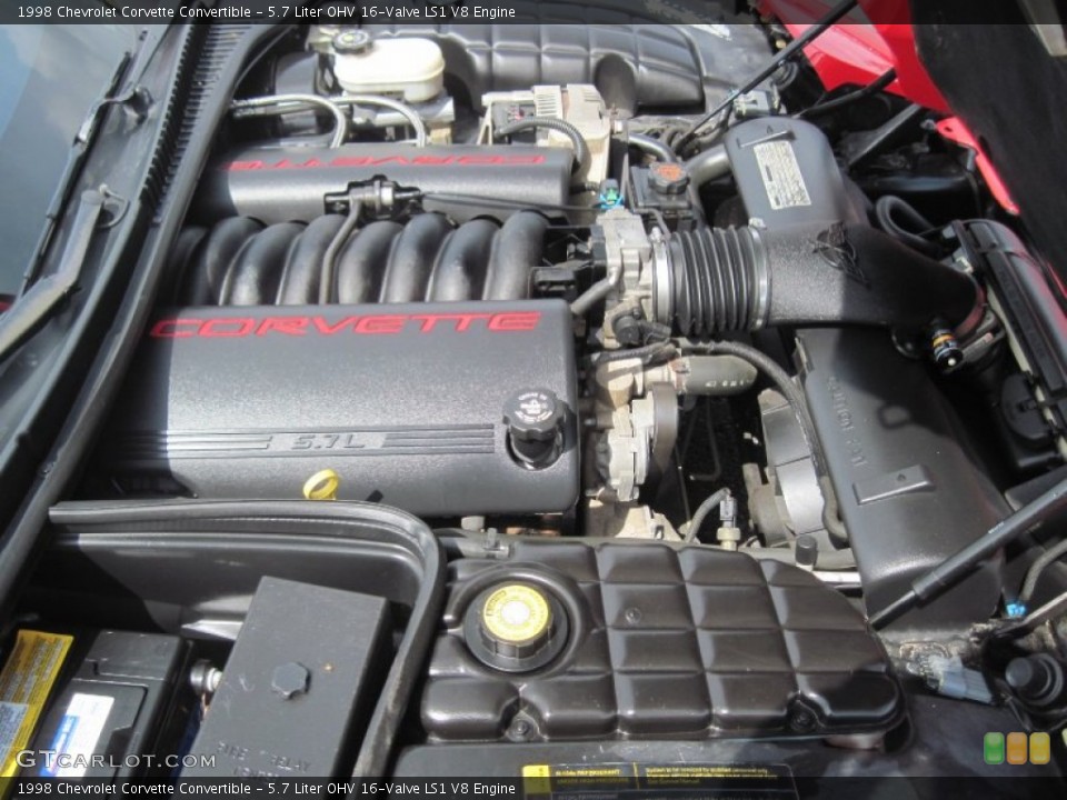 5.7 Liter OHV 16-Valve LS1 V8 Engine for the 1998 Chevrolet Corvette #83889481