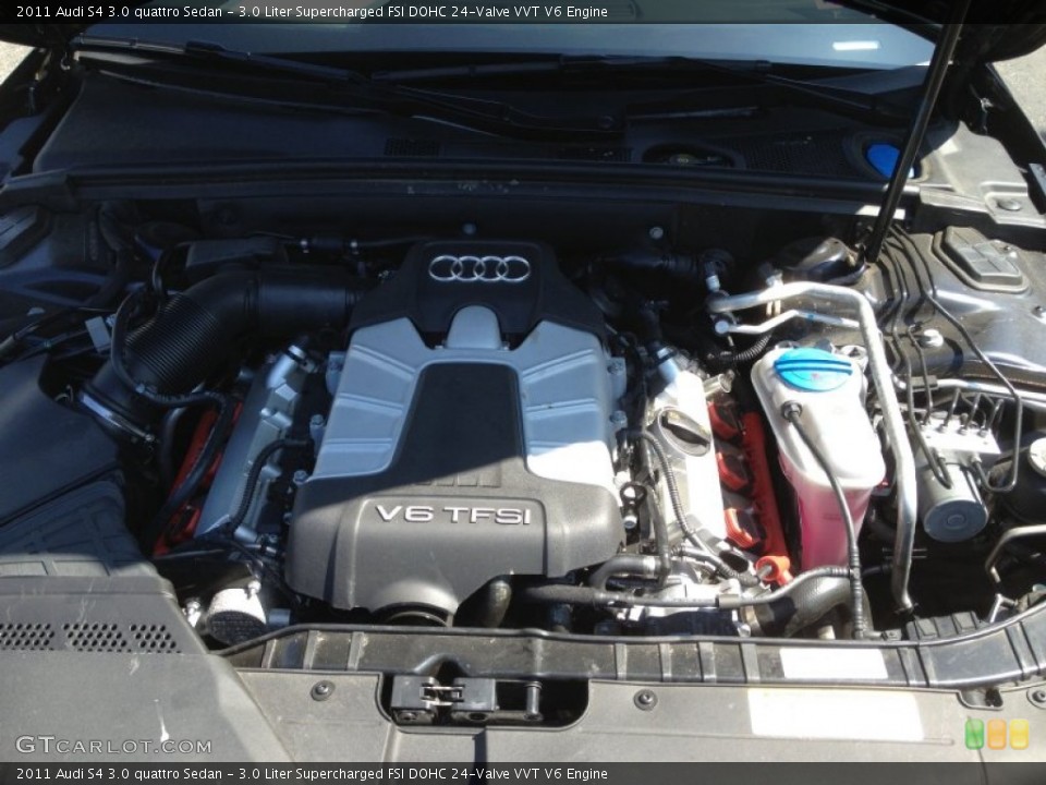 3.0 Liter Supercharged FSI DOHC 24-Valve VVT V6 2011 Audi S4 Engine