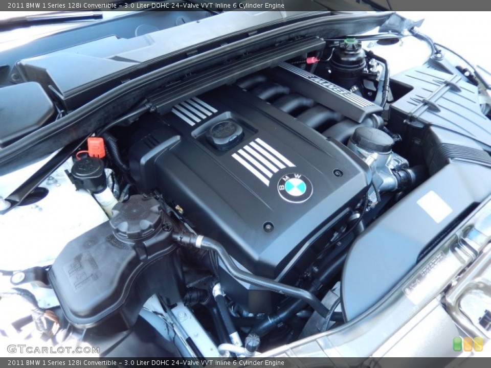 3.0 Liter DOHC 24-Valve VVT Inline 6 Cylinder 2011 BMW 1 Series Engine