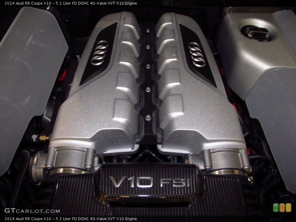 5.2 Liter FSI DOHC 40-Valve VVT V10 Engine for the 2014 Audi R8 #83984577