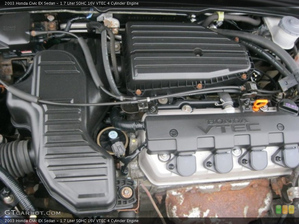 1.7 Liter SOHC 16V VTEC 4 Cylinder Engine for the 2003 Honda Civic #83990286