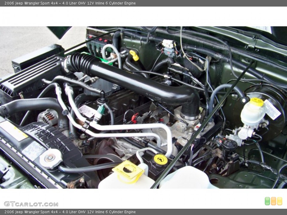 4.0 Liter OHV 12V Inline 6 Cylinder Engine for the 2006 Jeep Wrangler #84000681