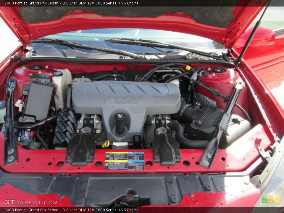 3.8 Liter OHV 12V 3800 Series III V6 2008 Pontiac Grand Prix Engine