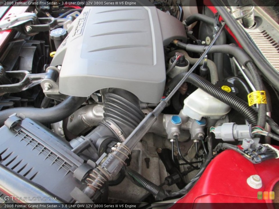 3.8 Liter OHV 12V 3800 Series III V6 Engine for the 2008 Pontiac Grand Prix #84012063