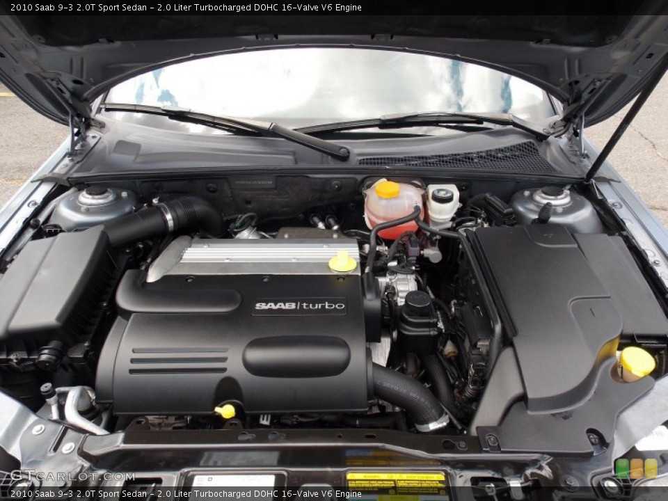 2.0 Liter Turbocharged DOHC 16-Valve V6 Engine for the 2010 Saab 9-3 #84023175