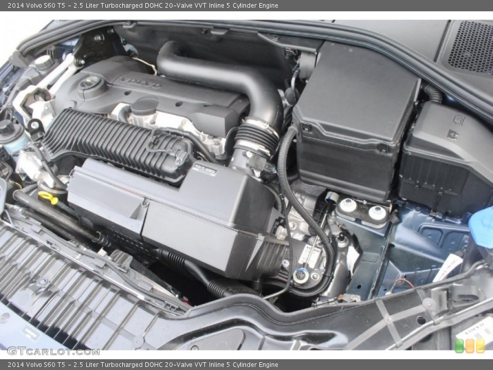 2.5 Liter Turbocharged DOHC 20-Valve VVT Inline 5 Cylinder Engine for the 2014 Volvo S60 #84028374