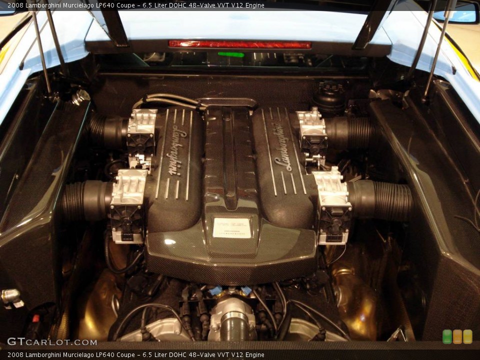 6.5 Liter DOHC 48-Valve VVT V12 Engine for the 2008 Lamborghini Murcielago #840594
