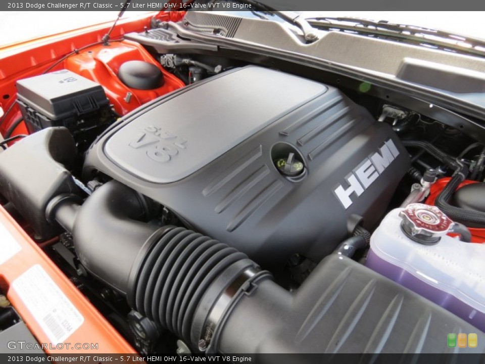 5.7 Liter HEMI OHV 16-Valve VVT V8 Engine for the 2013 Dodge Challenger #84105086
