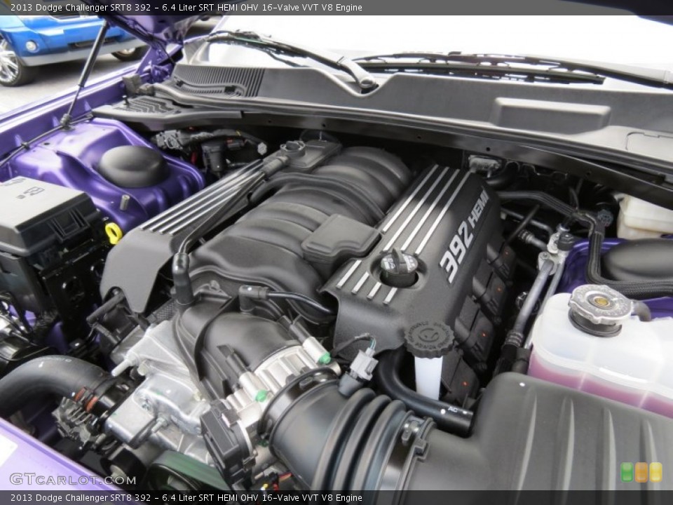 6.4 Liter SRT HEMI OHV 16-Valve VVT V8 2013 Dodge Challenger Engine
