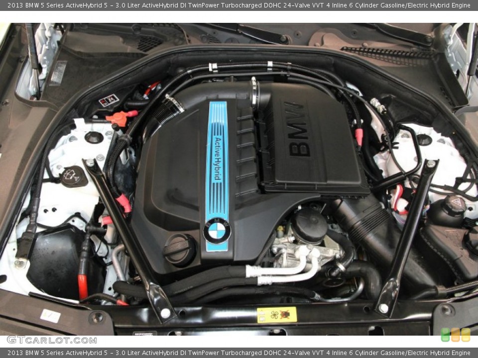 3.0 Liter ActiveHybrid DI TwinPower Turbocharged DOHC 24-Valve VVT 4 Inline 6 Cylinder Gasoline/Electric Hybrid Engine for the 2013 BMW 5 Series #84156085