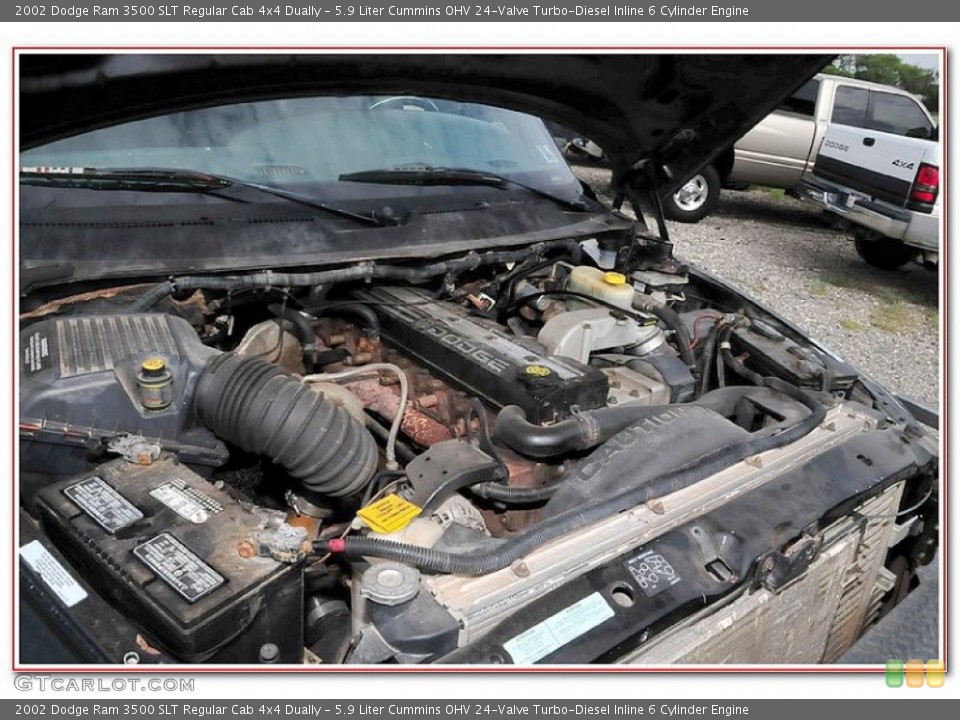 5.9 Liter Cummins OHV 24-Valve Turbo-Diesel Inline 6 Cylinder Engine for the 2002 Dodge Ram 3500 #84161205