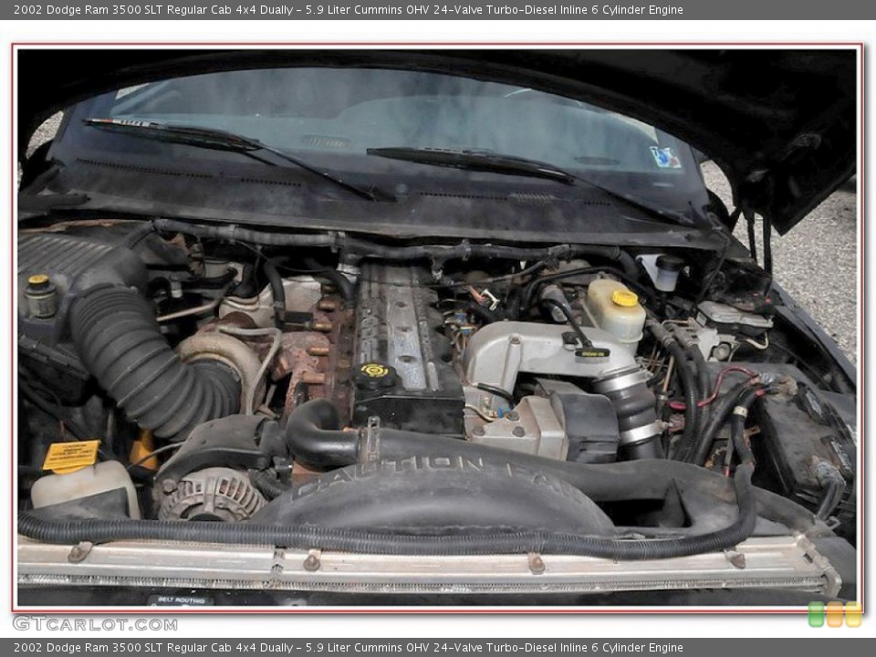 5.9 Liter Cummins OHV 24-Valve Turbo-Diesel Inline 6 Cylinder Engine for the 2002 Dodge Ram 3500 #84161229