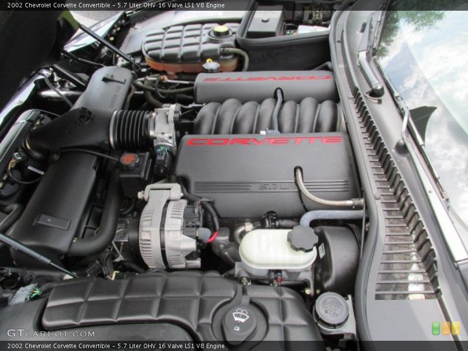 5.7 Liter OHV 16 Valve LS1 V8 Engine for the 2002 Chevrolet Corvette #84173841