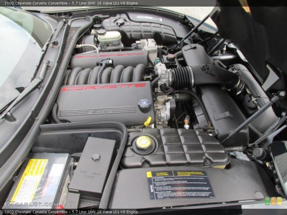 5.7 Liter OHV 16 Valve LS1 V8 Engine for the 2002 Chevrolet Corvette #84173856