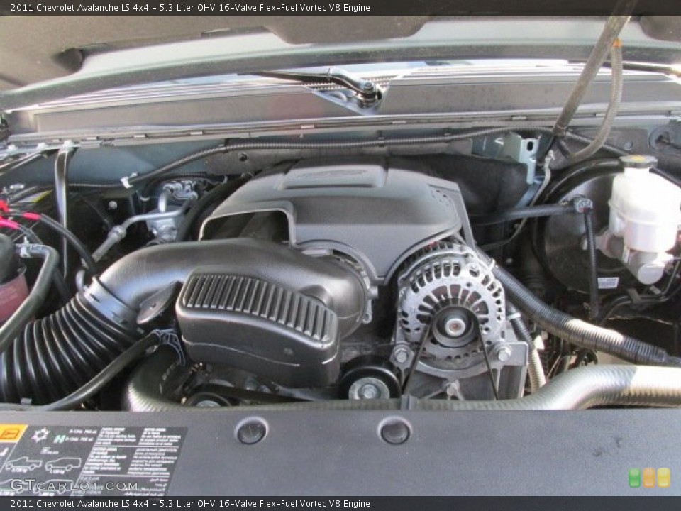 5.3 Liter OHV 16-Valve Flex-Fuel Vortec V8 Engine for the 2011 Chevrolet Avalanche #84182406