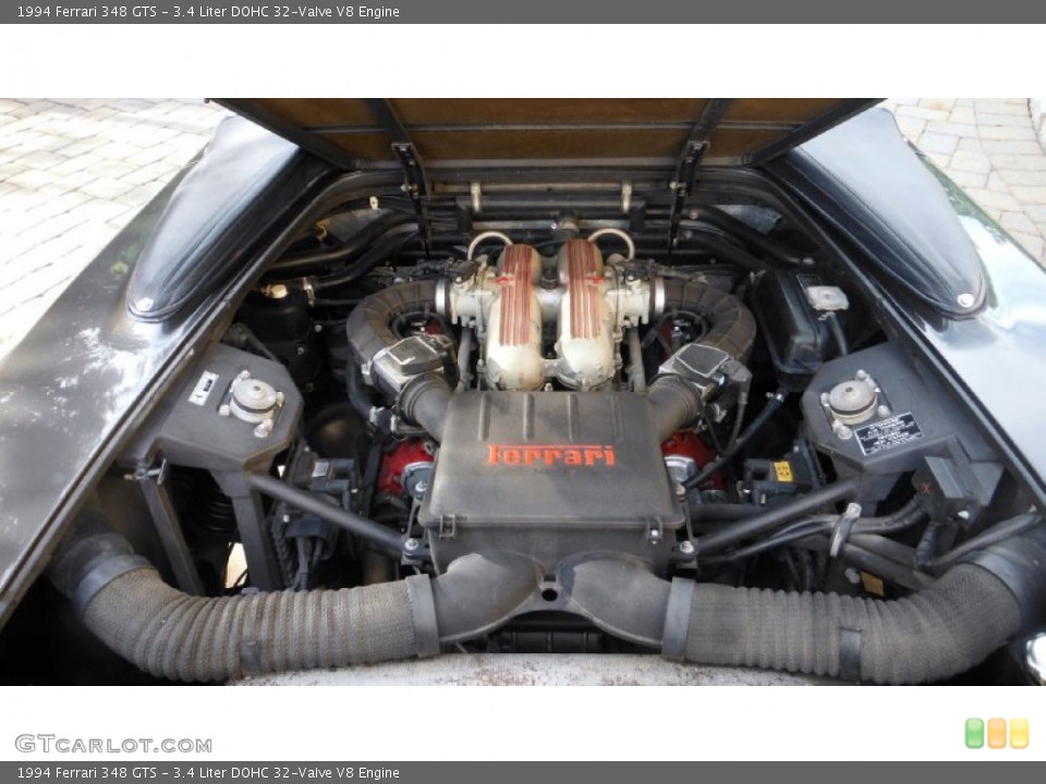 3.4 Liter DOHC 32-Valve V8 1994 Ferrari 348 Engine