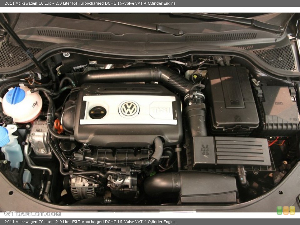 2.0 Liter FSI Turbocharged DOHC 16-Valve VVT 4 Cylinder 2011 Volkswagen CC Engine