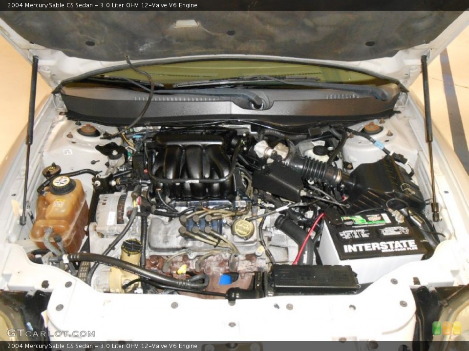 3.0 Liter OHV 12-Valve V6 2004 Mercury Sable Engine