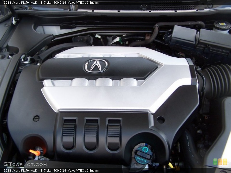 3.7 Liter SOHC 24-Valve VTEC V6 2011 Acura RL Engine