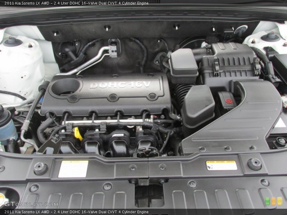 2.4 Liter DOHC 16-Valve Dual CVVT 4 Cylinder Engine for the 2011 Kia Sorento #84342882