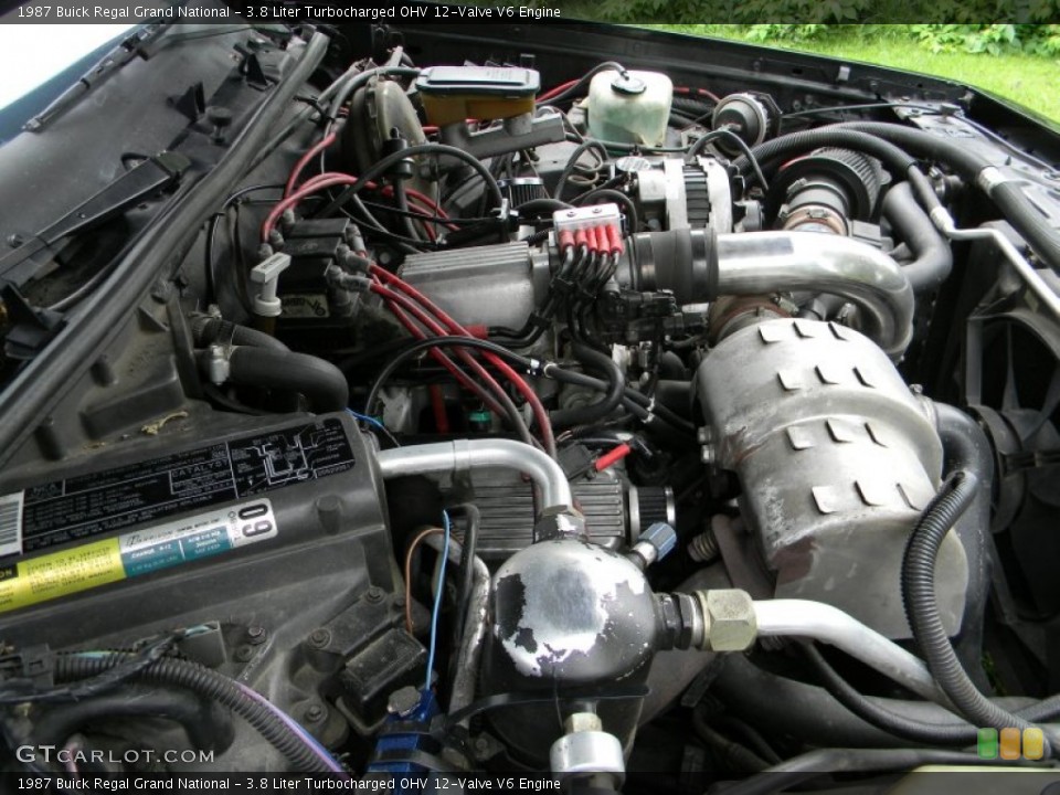 3.8 Liter Turbocharged OHV 12-Valve V6 Engine for the 1987 Buick Regal #84402036