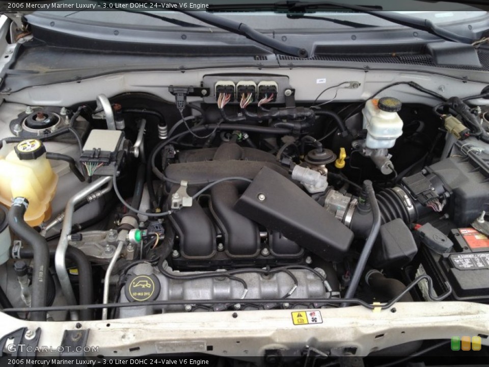 3.0 Liter DOHC 24-Valve V6 2006 Mercury Mariner Engine