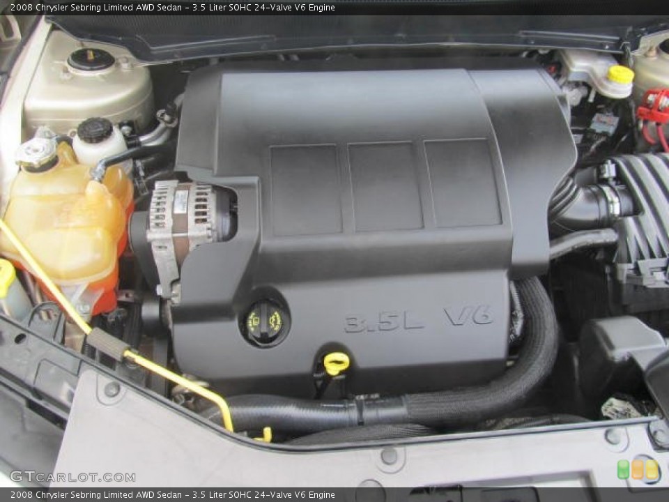 3.5 Liter SOHC 24-Valve V6 2008 Chrysler Sebring Engine