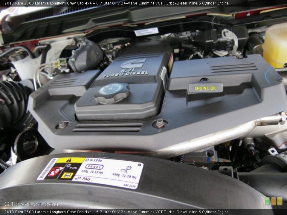 6.7 Liter OHV 24-Valve Cummins VGT Turbo-Diesel Inline 6 Cylinder Engine for the 2013 Ram 2500 #84456695