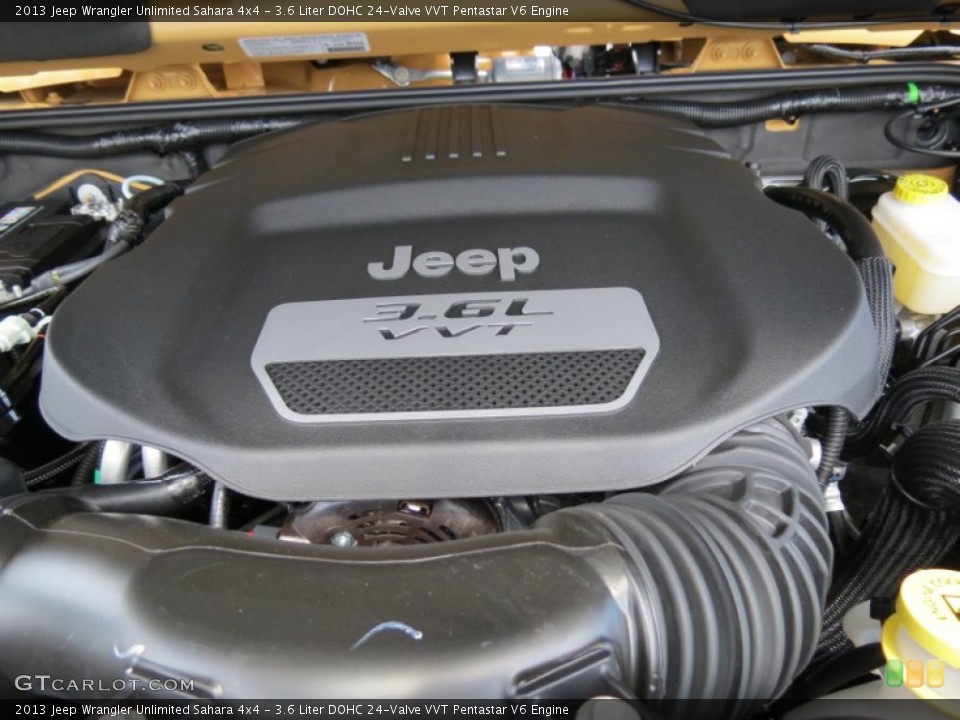 3.6 Liter DOHC 24-Valve VVT Pentastar V6 Engine for the 2013 Jeep Wrangler Unlimited #84457613