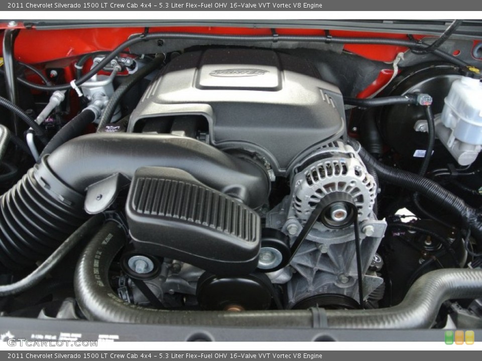 5.3 Liter Flex-Fuel OHV 16-Valve VVT Vortec V8 Engine for the 2011 Chevrolet Silverado 1500 #84476702