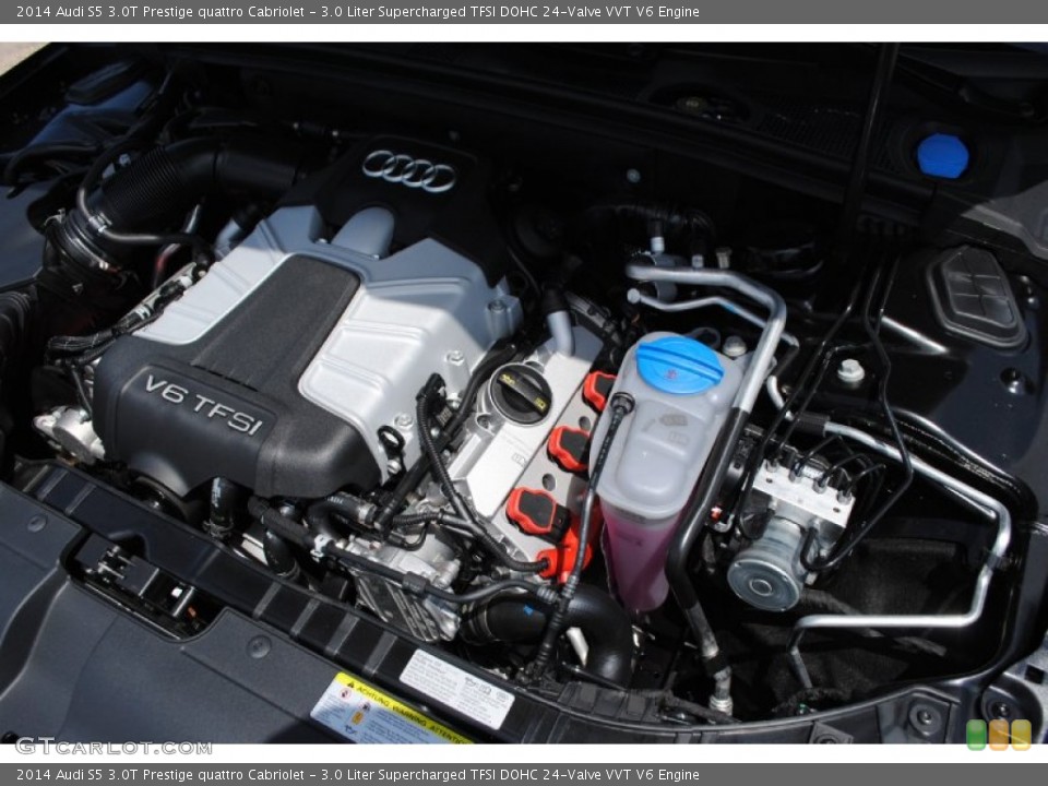 3.0 Liter Supercharged TFSI DOHC 24-Valve VVT V6 Engine for the 2014 Audi S5 #84495378