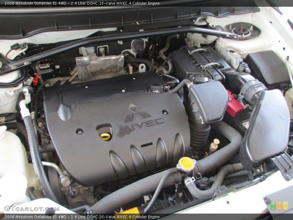 2.4 Liter DOHC 16-Valve MIVEC 4 Cylinder 2008 Mitsubishi Outlander Engine