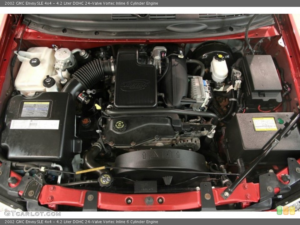 4.2 Liter DOHC 24-Valve Vortec Inline 6 Cylinder Engine for the 2002 GMC Envoy #84507096