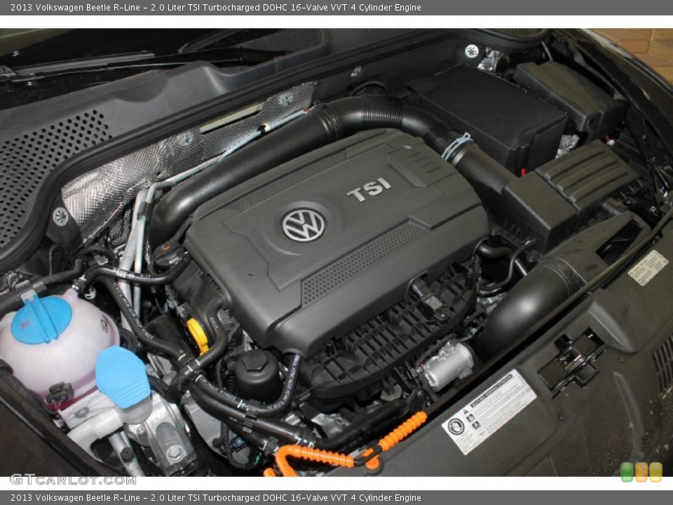 2.0 Liter TSI Turbocharged DOHC 16-Valve VVT 4 Cylinder 2013 Volkswagen Beetle Engine