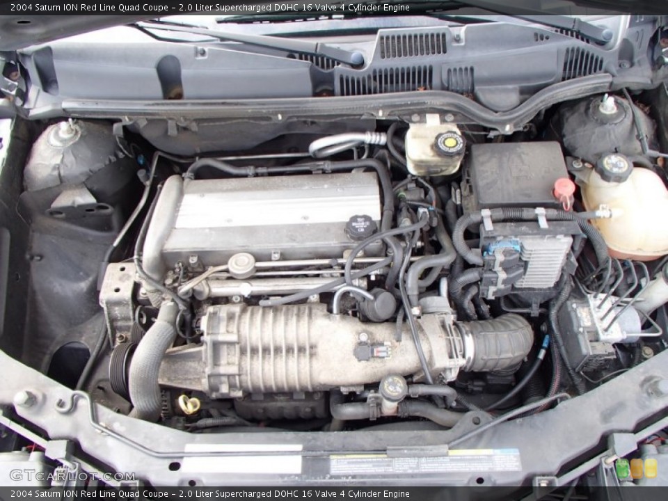 2.0 Liter Supercharged DOHC 16 Valve 4 Cylinder 2004 Saturn ION Engine