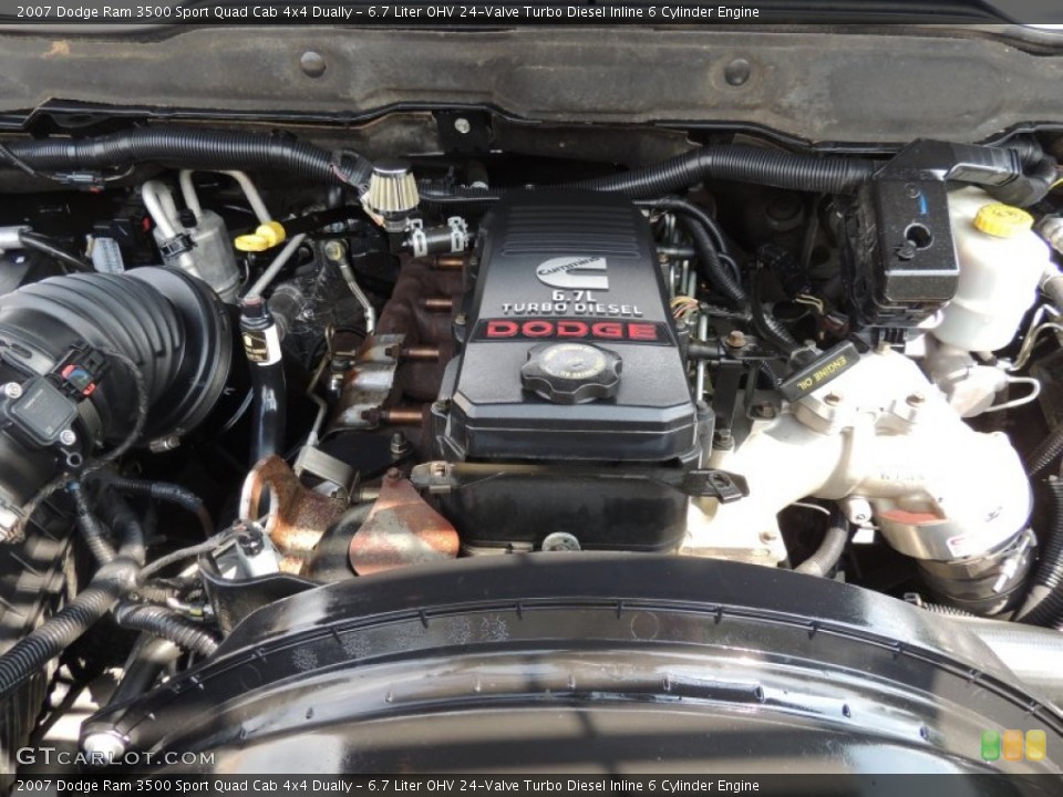 6.7 Liter OHV 24-Valve Turbo Diesel Inline 6 Cylinder Engine for the 2007 Dodge Ram 3500 #84568030