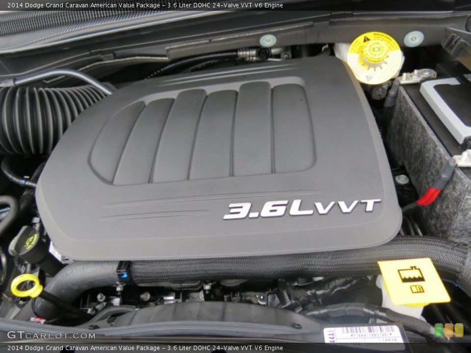 3.6 Liter DOHC 24-Valve VVT V6 Engine for the 2014 Dodge Grand Caravan #84597439
